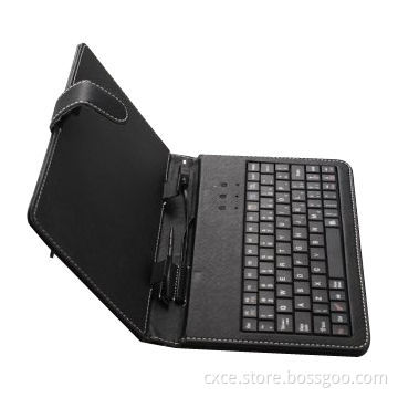 Leather Keyboard for Tablet PCs with Connectors for Any Electronic Devices